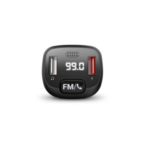 เครื่องส่งสัญญาณ FM ในรถยนต์ (เทคโนโลยีบลูทูธ, ไมโคร SD, USB, MP3, ระบบสั่งงานด้วยเสียง, แฮนด์ฟรี) สีดำ - Product Image 4