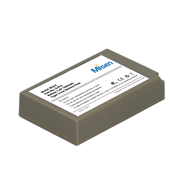 Misen Brand New 7.4V 1000mAh 1100mAh E-PL5 E-PL6 E-PM2 Stylus 1 Olympus PEN E-PL2 Lithium-ion BLS-5 Battery for Camera Video