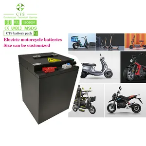 Baterai lithium ion 60v 72v 35Ah 45ah, baterai lithium ion 60v 50AH 100AH untuk sepeda motor listrik, baterai skuter listrik