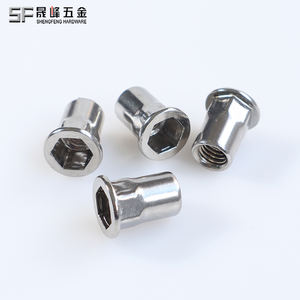 Американские стандартные гайки с плоской головкой и полушестигранными заклепками из нержавеющей или углеродистой стали-по индивидуальному дизайну по чертежам/образцам. - Product Image 3