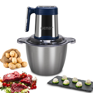 Gemar Electric Meat <b>Grinder</b> 1L 3L Stainless Steel Multi Functional For Mincing Meat And Baby Food - Product Image 4