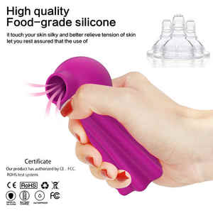 ミニクリット吸盤バイブレーター経口なめプッシータング振動乳首吸引大人用女性用セックスおもちゃ - Product Image 5