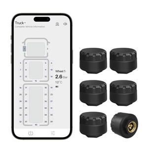 Système de surveillance de la pression des pneus TPMS Bluetooth universel pour <span class=keywords><strong>moto</strong></span>, voiture, camion avec affichage sur application mobile - Product Image 4