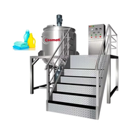 Mélangeur de liquides puissant avec moteur Siemens 1000L 2000L 3000L pour conditionneurs, émulsions, broyage, haute productivité, réservoir de mélange cosmétique