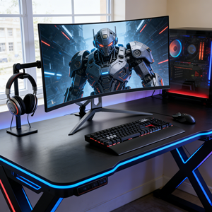 Moniteur de jeu Rebekah Wholesaler Factory de 24 à 34 pouces, 1080p 1440p 144/165/180Hz, plat/courbé, OEM/ODM, moniteur d'ordinateur - Product Image 3