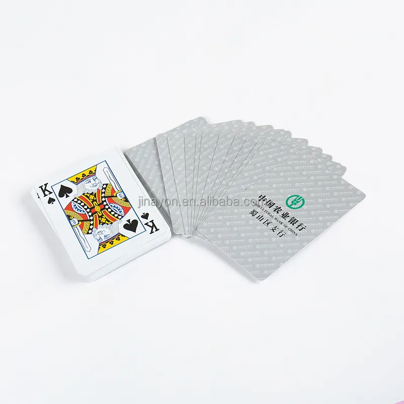 Pvc Playing Cards Waterproof Game Poker Set Customized Printed Plastic Playing Cards