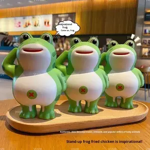 Estatuilla de plástico de rana mágica para aliviar el estrés, muñeca bonita, juguete para apretar para niños de 5 a 7 años, sensación de Internet - Product Image 2