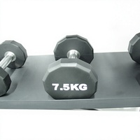 Set Dumbbell CPU 12 Sisi Multi Berat Inti Padat untuk Latihan Seluruh Tubuh di Rumah, Grosir OEM Kustom