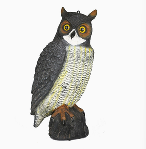 Búho de Plástico de <span class=keywords><strong>Cuerpo</strong></span> Completo para Ahuyentar Aves, Control de Plagas, Ahuyentador de Aves Rurales y Ratones - Product Image 1