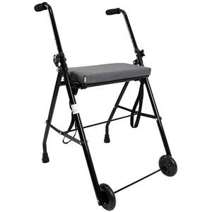 <span class=keywords><strong>Andador</strong></span> para adultos con 2 ruedas y asiento viscoelástico, gris, <span class=keywords><strong>KMINA</strong></span> K10016 - Product Image 3