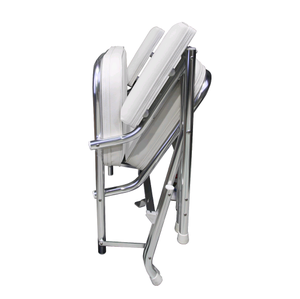 Foyo Offre Spéciale <span class=keywords><strong>toile</strong></span> blanche <span class=keywords><strong>bateau</strong></span> pêche pliant plage chaise longue en aluminium siège marin - Product Image 4