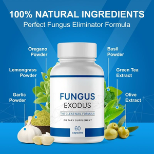 Formula Kuku Bening untuk Kesehatan Kaki dari Jamur, Label Pribadi OEM/ODM, Laris Manis, 60 Kapsul Vegetarian, 2 Kapsul Sehari - Product Image 2