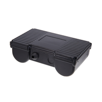 Boîtier de terminaison de moteur en plastique noir, boîte de jonction étanche en plastique pour connexion de câblage de moteur électrique monophasé