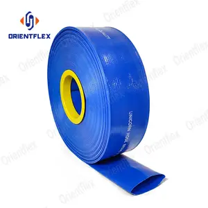 Nông Nghiệp Thủy Lợi Sử Dụng 2 Inch 3Inch 12 Inch PVC Layflat 300 Ft Nước Vườn Xả Lay Flat Hose Ống Reel Bunnings