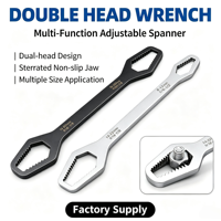 Clé Torx à cliquet réglable double tête en acier au carbone de qualité industrielle, métrique 3-17/8-24, avec logo OEM, pour réparation automobile, vente en gros