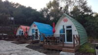 AH-FC5032 de conception de maison préfabriquée mini maisons pour cabine arquée