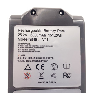 Batterie d'aspirateur de bonne qualité 25.2V 5.0Ah pour Dyson V10 <span class=keywords><strong>V11</strong></span> Version à vis <span class=keywords><strong>V11</strong></span> Version à crochet 206340 970145-02 <span class=keywords><strong>SV14</strong></span> SV15 SV18 - Product Image 4