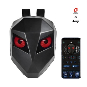 <span class=keywords><strong>Zaino</strong></span> da Moto Sportivo Casual da Cavaliere con LED Intelligente, Borsa Rigida Impermeabile con Bluetooth per Esterni e Accessori Fai-da-Te, Nero Freddo - Product Image 1