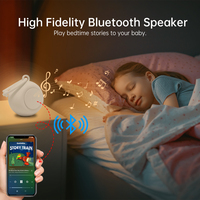 Machine à bruit blanc de voyage Sleep Sound avec lumière, batterie 1000 mAh, verrouillage enfant, veilleuse douce pour enfants et adultes