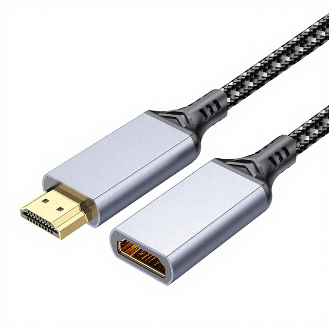 8K HD 3D Video for HDMI Extension Cable Male Female PVC Jacket Nylon Braid Shielding 2.1 Computer TV Projector Monitor for Home