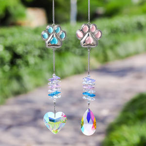 Attrape-soleil <span class=keywords><strong>en</strong></span> cristal Cœur Ailes d'Ange pour vitre de voiture, jardin, cadeau personnalisé commémoratif pour animal de compagnie, cadeau de condoléances, cadeaux prisme créateur d'<span class=keywords><strong>arc</strong></span>-<span class=keywords><strong>en</strong></span>-<span class=keywords><strong>ciel</strong></span> - Product Image 5