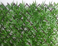 Haie Artificielle Extérieure en Guimauve Synthétique pour Clôture de Jardin, Décorative, Végétation Extensible et Écologique, Vente en Gros