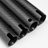 Tube en fibre de carbone 3K personnalisé, haute rigidité, léger, creux, usiné CNC pour les pièces structurelles des bras robotiques UAV