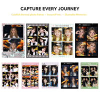 Machine Photobooth Créative pour Aquarium, Kiosque Commercial d'Autocollants Poisson Rouge avec Imprimante pour Café, Bar, Salle de Jeux et Divertissement