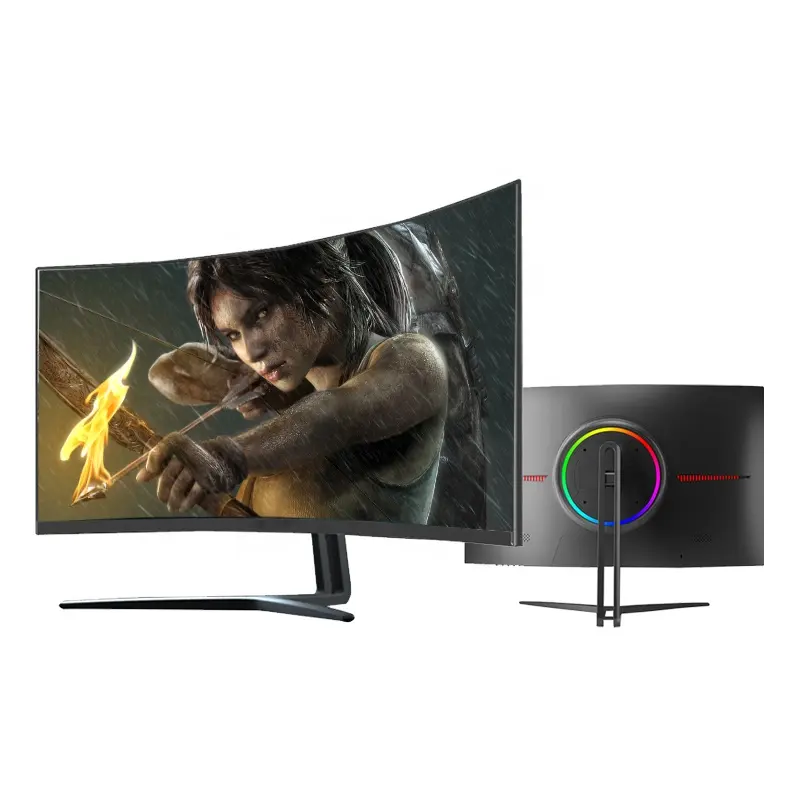 27 inch curved game monitor OEM brand logo high performance 144hz 1ms response time Narrow Border Led Smart Computer Monitor