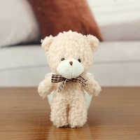 En gros, Mini ours en peluche avec nœud papillon à carreaux, breloque de sac, cadeau de mariage et de fête