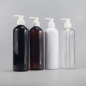 Botella Redonda Delgada <span class=keywords><strong>Boston</strong></span> de 500 ml en Negro Esmerilado para Envasado de Champú y Acondicionador - Product Image 4
