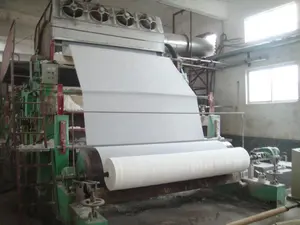 No1 787Mm Afval Papier Hoge Kwaliteit Tissue Toiletpapier Machine Voor Papier Fabriek