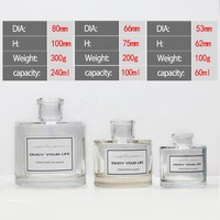 Flacon d'aromathérapie en verre de luxe minimaliste contemporain avec pulvérisateur à pompe, réutilisable, pour parfum d'intérieur personnalisé