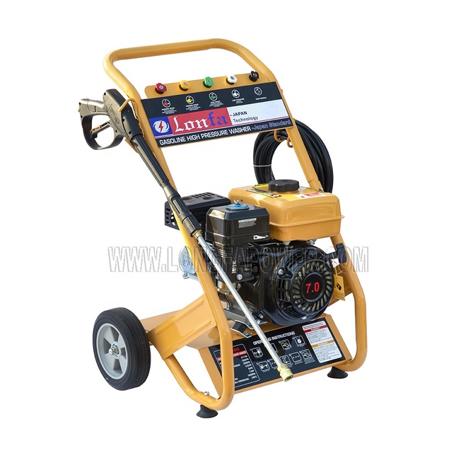 Disinfection 6.5HP 7.0HP 180Bar 200Bar Portable Gasoline High Pressure Washer High Pressure Car Washer with Hondas Engine