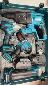 Set di Utensili Elettrici 21V con Avvitatore a Impulsi e Trapano a Percussione Brushless MKT con Batteria al Litio per Officina Auto e Riparazioni Domestiche - Product Image 6