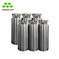 175L 195L 210L Cylindre de Dewar de haute qualité Bouteille de réservoir d'oxygène liquide/azote/argon/CO2