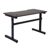 Saitu-Mesa de trabajo de instalación para juegos, escritorio de ordenador, oficina en casa, de Metal, ergonómico, para Gamer, nuevo modelo
