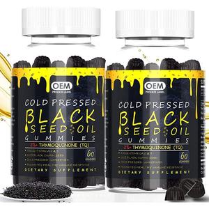 Gomitas de Semillas de Nigella Sativa Orgánicas OEM, Súper Antioxidantes, Refuerzo Inmunológico, Vitaminas para Adultos y Articulaciones, Excluidos los Recién Nacidos - Product Image 1