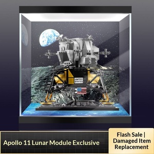 Módulo <span class=keywords><strong>Lunar</strong></span> Apollo 11 10266 Caja Sorpresa Coleccionable con Tapa Antipolvo 0.5kg Transparente para Almacenamiento de Escritorio y Exhibición de Juguetes - Product Image 4