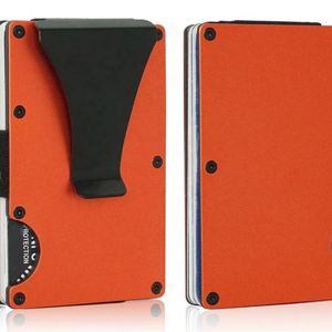 OEM & ODM Custom RFID Blocking Credit Card Holder with Money Clip for Popular Laser Engraving Minimalist <b>Metal</b> <b>Wallet</b> for Men - Product Image 6