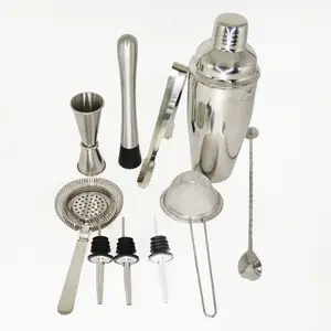 Koodee Rvs Cocktail Shaker Set Bar Gereedschap Whisky Drinken Wijn Drink Bartending Mixer