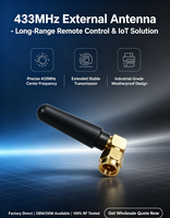 Antenne cellulaire 433 MHz en forme de L, terminal femelle, polarisation verticale, montage sur base, IoT industriel