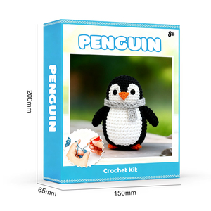 Jouets pour enfants personnalisés 2025, animaux au crochet faits à la main, kit de crochet pour couple, cadeaux naturels au crochet pour enfants, animaux au crochet - Product Image 2