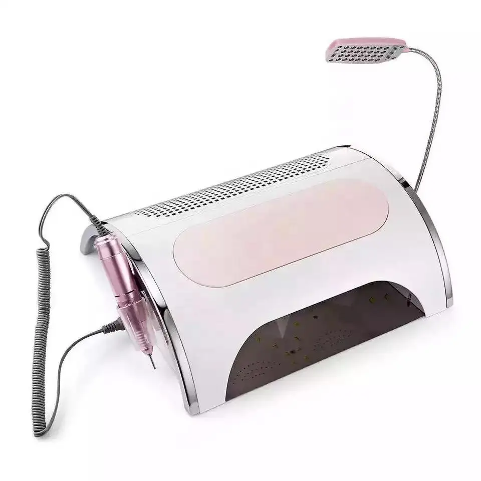 Iksbeauty 5 In 1 Profesional Nagels Levert Uv Tafellamp 30000Rpm Electric Nail Boor Aachine Voor Acryl Gel Polish salon