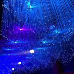 Trang trí đám cưới RGB Sparkle sợi quang chiếu sáng LED Đèn chùm đầy sao sao cung cấp cho đa thay đổi màu sắc với điều khiển từ xa - Product Image 5