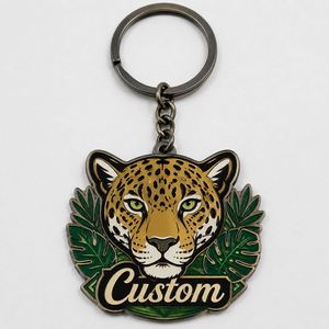 Llaveros Personalizados al por Mayor de Alta Calidad con Diseño de Leopardo, Figura de Gato Salvaje, Diseño de Animales de la Selva, Souvenir de Zoológico - Product Image 2