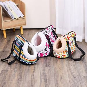 Sac à dos de transport portable pour animaux de compagnie, sac de voyage souple pour chat et chien avec fermeture éclair, bandoulière, grande capacité - Product Image 1