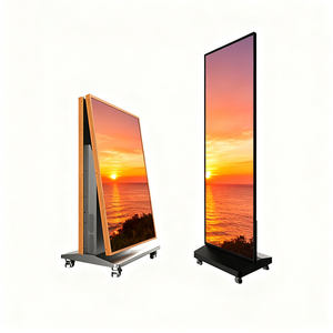 Pantalla LED para Carteles de Interior de Nuevo Diseño, Pantalla Electrónica LED de Doble Cara y Triple Plegado, Pantalla de Video LED de 3 Lados - Product Image 1