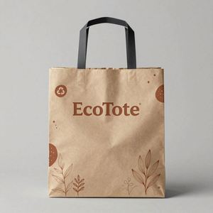 Custom Kraft Paper <b>Bags</b> for Coffee Packaging and Pizza Takeaway-Durable and Eco-friendly Food Packaging - Product Image 2