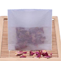 Sac en papier biodégradable en fibre de maïs, neuf, pour fleurs séchées naturelles, tisanes, sachet filtrant PLA